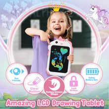Carica l&#39;immagine nel visualizzatore di Gallery, Unicorno Bambina Giocattolo Giochi Bambini - Idee Regalo Natale Compleanno Bambina Bambini Bambino 2 3 4 5 6 + Anno LCD Tavoletta Grafica Lavagna Magica Tablet Disegno Bambini Giochi Giocattoli Regali