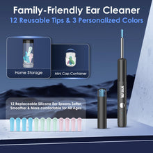 Carica l'immagine nel visualizzatore di Gallery, Xylla Otoscopio Pulizia Orecchie con Telecamera Ultra HD 1920P 3,5mm,Endoscopio Professionale WIFI Con 6 Luci LED,Pulizi