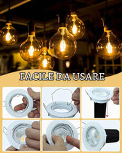 Carica l'immagine nel visualizzatore di Gallery, 30 Pezzi faretto clip molla,molla di fissaggio,Clip di fissaggio a molla di ricambio per faretti GU10 e MR11 Diametro 50