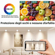 Carica l'immagine nel visualizzatore di Gallery, GeyouLux 1x Faretti LED Soffitto - Orientabile - Ø80x50mm Extra Piatto &amp; Inclinabile a 38° - 5W 500LM 3000K - Con Modulo