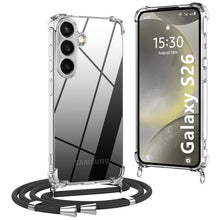 Carica l'immagine nel visualizzatore di Gallery, Trasparente Cover con Cordino per Samsung Galaxy S26 5G, Nero