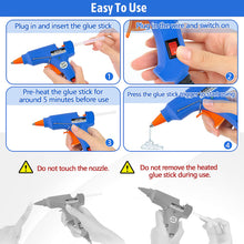 Carica l'immagine nel visualizzatore di Gallery, talifoca Pistola per Colla a Caldo, 20W Pistola per Colla con 40 Stick Colla a Caldo, mini Pistole per Colla a Caldo per
