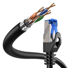 Carica l'immagine nel visualizzatore di Gallery, KabelDirekt – Cavo di Rete schermato 10Gbit/s – 10m, argento