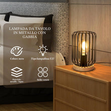 Carica l'immagine nel visualizzatore di Gallery, Comely Lampada da Tavolo Vintage, Lampada da Scrivania in Metallo E27