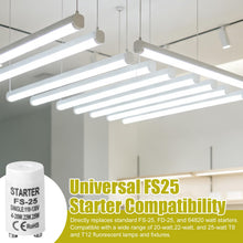 Carica l'immagine nel visualizzatore di Gallery, 2 Starter FS-25 per Lampade Fluorescenti da 4-20W 22W 25W