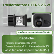 Carica l'immagine nel visualizzatore di Gallery, Alimentatore LED da 4,5 V, 6 W, CZJUTAI JT-EL/FC4,5 V, 6 W, trasformatore LED CZJUTAI IP44, alimentazione affidabile per