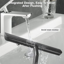 Carica l'immagine nel visualizzatore di Gallery, Vinabo Tergivetro per Doccia, Lavavetri Doccia Senza Perforazione, Tira Acqua da Doccia con Gancio, Pulisci Vetro Doccia Anima Acciaio Inox per Finestre, Specchi, Bagno Pulire Superfici Lisce-21cm