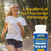 Carica l'immagine nel visualizzatore di Gallery, Magnesio Complex - Citrato, Bisglicinato e Ossido di Magnesio Triplo - Alto Assorbimento - Riduce Stanchezza e Stanchezz