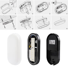 Carica l'immagine nel visualizzatore di Gallery, DA LIGHT Lampada da Soffitto a LED 12W 1020lumen Extra Piatta 42mm IP54 Protezione dagli Spruzzi D'acqua 230V per Bagno 