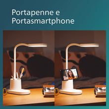 Carica l'immagine nel visualizzatore di Gallery, Philips LED Lampada da Tavolo Bucket, Dimmerabile, Batteria da 1400 mA, 3000-5700K, 7W, Bianco
