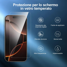 Carica l'immagine nel visualizzatore di Gallery, NEW'C 3 Pezzi, Vetro Temperato per iPhone 17, 17 Pro, iPhone 16 Pro (6,3 pollici), Pellicola Prottetiva Anti Graffio - Ultra resistente - Trasparente HD - Strumento di installazione facile incluso