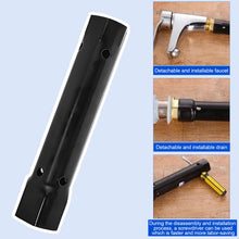 Carica l'immagine nel visualizzatore di Gallery, 204 MM Chiavi a Tubo, M34-40 Chiave a Bussola, Acciaio al Carbonio Chiave Rubinetto Lavello, Chiave per Rubinetto Sottol