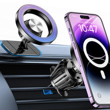 Carica l'immagine nel visualizzatore di Gallery, Porta Cellulare Auto con magsafe【20 Potente Magnetico 】Supproto Telefono Auto Magnetico【360° Rotazione】Porta Telefono AUto Per Il Cruscotto &amp; Presa d'Aria Automobile Compatibile con iPhone Smartphones