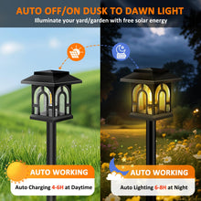 Carica l'immagine nel visualizzatore di Gallery, 8 Pezzi Luci Solari per Esterni Giardino, Lampada Solare Esterno, IP65 Impermeabile, LED Luci Solari Giardino Decorazion