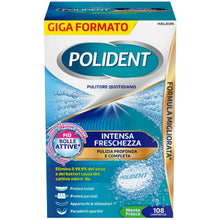 Carica l'immagine nel visualizzatore di Gallery, POLIDENT - Detergente antibatterico per protesi dentali complete o parziali - Azione 4 in 1 - Elimina il 99,9% dei batte