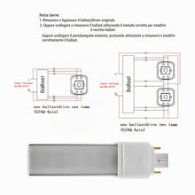 Carica l'immagine nel visualizzatore di Gallery, QLEE 6W Luce Diurna Naturale G24q Luce Led A 4 Pin Uguale 13 Watt Lampadine Cfl Pl-C Retrofit LampaDa Fluorescente Compa