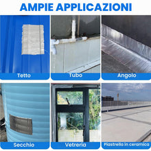Carica l'immagine nel visualizzatore di Gallery, ADHES nastro butilico sigillante nastro in alluminio argento impermeabile