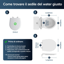 Carica l'immagine nel visualizzatore di Gallery, Ideal Standard Eurovit Sedile WC universale, sedile WC ovale resistente, resistente ai raggi UV e con portata fino a 150 kg, in robusto duroplast – Bianco (370x440 mm)