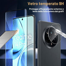Carica l'immagine nel visualizzatore di Gallery, Locofun Protezione Schermo e Protezione Fotocamera per Realme 14 Pro in Vetro Temperato