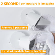 Carica l'immagine nel visualizzatore di Gallery, Applique da Parete con Spina e Cavo GU10 Interno, Bianco