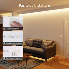Carica l&#39;immagine nel visualizzatore di Gallery, Lepro 5M Striscia LED Dimmerabile, 3000K-6000K (Bianco Caldo a Freddo) Strisce LED Autoadesive, 3 Modalità, 300 LED SMD 2835, 12V Striscia Luminosa LED Flessibile per Decorazione Interna Casa Festa