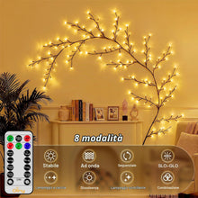 Carica l'immagine nel visualizzatore di Gallery, Ollny Willow Vine - Catena luminosa con 144 LED, per camera da letto
