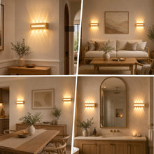 Carica l'immagine nel visualizzatore di Gallery, 2 pezzi Applique LED da Parete Interno 12W 3000K Bianco Caldo