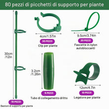 Carica l'immagine nel visualizzatore di Gallery, Realure 15 Pz Supporto per Piante, Regolabili Pali di Sostegno per Piante