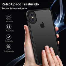 Carica l'immagine nel visualizzatore di Gallery, iVoler Cover Opaca per iPhone XS e iPhone X 5.8 Pollici, [Protezione Della Fotocamera] [Antiurto di Grado Militare] Cust