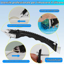 Carica l'immagine nel visualizzatore di Gallery, Strumento per Calafataggio Kit di Strumenti Raschietto e Spatola per Giunti Raschietto in Silicone Prodotto per Rimuover