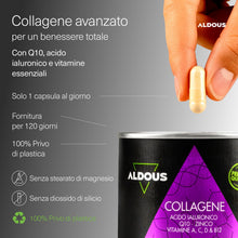 Carica l'immagine nel visualizzatore di Gallery, Collagene e Acido Ialuronico - 120 Capsule - con Coenzima Q10