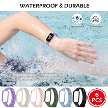Carica l'immagine nel visualizzatore di Gallery, 6PCS Cinturini per Xiaomi Redmi Smart Band 2, Xiaomi Smart Band 8 Active Cinturino Sportivi in Silicone Cinturino Access