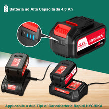Carica l'immagine nel visualizzatore di Gallery, HYCHIKA 18V Batteria Ricaricabile, 4.0Ah Batteria di Ricambio, per HYCHIKA 18V Sega a Gattuccio