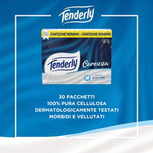 Carica l'immagine nel visualizzatore di Gallery, Fazzoletti Tenderly Carezza, 30 Pacchetti da 9 Fazzoletti a 3 Veli, Morbidi e Delicati, Ideali per l'uso Quotidiano, Der