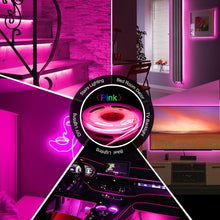 Carica l'immagine nel visualizzatore di Gallery, Rosa COB Striscia LED Camera,Fosingut 5v 2m USB Luci LED TV Retroilluminazione Intelligente Dimmerabile 960 LEDs CRI90 c