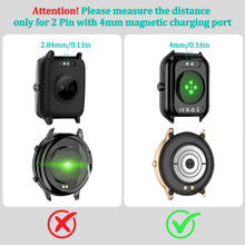 Carica l'immagine nel visualizzatore di Gallery, Amzpas Caricatore Smartwatch Universale, Cavo USB di Ricarica Magnetico a 2 Pin per Smartwatch, Spaziatura Contatti Cari