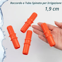 Carica l'immagine nel visualizzatore di Gallery, AERZETIX - Set di 4 Raccordi Giunzione in Plastica per Tubi da Giardino 3/4" con Diametro Interno ∅19 mm | Connettore pe