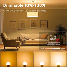 Carica l'immagine nel visualizzatore di Gallery, Linkind Dimmerabile Lampadine LED E27, Golf P45/G45, 4.2W(Equivalenti a 40W), Luce Bianca Calda 2700K, 470 Lumen, Pacco 