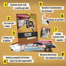 Carica l'immagine nel visualizzatore di Gallery, Hidden Games Luogo del Reato - Un piano perfetto - Italiano - Gioco investigativo realistico ed emozionante, tipo Escape Room da tavolo