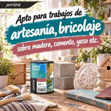 Carica l'immagine nel visualizzatore di Gallery, JOVIRA PINTURAS Chalk Paint - Vernice gessata all'acqua opaca + Pennello speciale per legno. Rinnovate i vostri mobili c