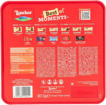 Carica l'immagine nel visualizzatore di Gallery, Loacker - Latta Best of Moments Happy Holidays - Confezione Assortita - 100% Nocciole Italiane in un Mix di Bontà a Base di wafer al Cioccolato - Idea Regalo Natale - Confezione da 307,5g