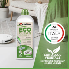 Carica l&#39;immagine nel visualizzatore di Gallery, Meliconi Eco Clean Detergente Lavapavimenti per Scope Elettriche e Robot, Multisuperficie, 1L, Made in Italy