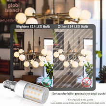 Carica l'immagine nel visualizzatore di Gallery, Klighten 4PCS Lampadina LED E14, Bianco Caldo 2700K, Lampadine a Incandescenza da 90W Equivalenti, 1050LM, Non Dimmerabi