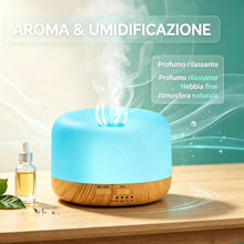 Carica l'immagine nel visualizzatore di Gallery, KUNYOS Diffusore di oli essenziali Umidificatore 2‑in‑1 Ultrasonico, Senza BPA, Telecomando, Funzione Timer, Spegnimento
