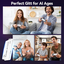 Carica l'immagine nel visualizzatore di Gallery, FebotakConsole per videogiochi retrò Febotak 2025 con oltre 40.000 giochi, 23 emulatori, HDM 4K, doppi controller wireless da 2,4 GHz, sistema Plug &amp; Play [Game Boy Advance] (Bianco)