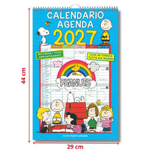 Carica l'immagine nel visualizzatore di Gallery, EURO PUBLISHING: Calendario Agenda Peanuts 2027 - Prodotto ufficiale - cm 29x44