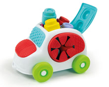 Carica l'immagine nel visualizzatore di Gallery, Clementoni Soft Clemmy - Touch, Move And Play Sensory Car, Bambini 6-36 Mesi, Macchinina Raccoglitore 8 Mattoncini, Gioc