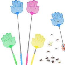 Carica l'immagine nel visualizzatore di Gallery, 4Pezzi Scacciamosche Estensibile,Paletta Mosche