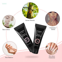 Carica l'immagine nel visualizzatore di Gallery, Phoenixy Kit Ricostruzione Unghie Gel Completo con 6 Colori 15ml Gel Ricostruzione Unghie, Lampada UV 36W, Base Coat e Top Coat