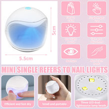 Carica l'immagine nel visualizzatore di Gallery, Frasheng 180W Lampada UV LED Unghie,Nuovo Design Della Maniglia Dell'orecchio Di Gatto,Professionale Fornetto Unghie Semipermanente per Manicure,con 4 Modalità Timer,con Mini Lampada UV per Unghie